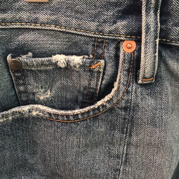 Vintage Ralph Lauren Denim Skirt Womens 26 Blue Jean Denim & Supply Y2K Mini - Picture 2 of 9